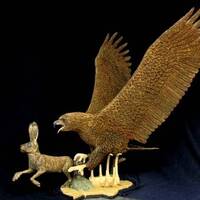 Golden Eagle by Edward Kitt - search and link Sculpture with SculptSite.com