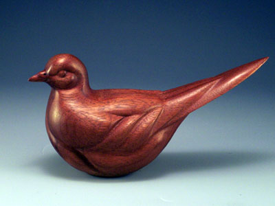 fine wood Dove sculpture by Hap Hagood