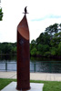 The Fleur de Triomphe sculpture at Heritage Park in Slidell