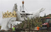 Giant Jesus Statue in Polish Town