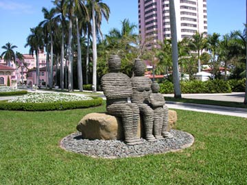 The Family stone sculpture by Boaz Vaadia