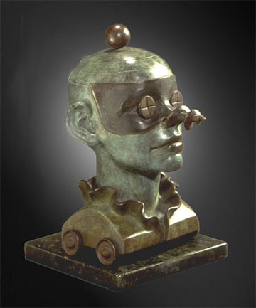 surreal bronze sculpture by Claudia Cohen