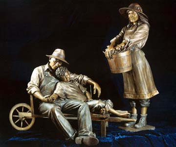 bronze sculpture by George Lundeen