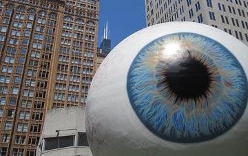eyeball sculpture by Tony Tasset