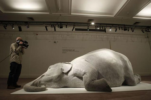 Bharti Kher Elephant Sculpture