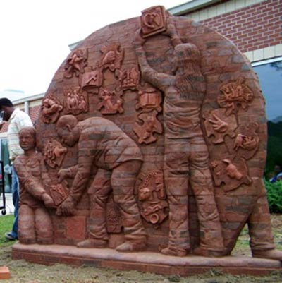 Brad Spencer Brick Sculpture