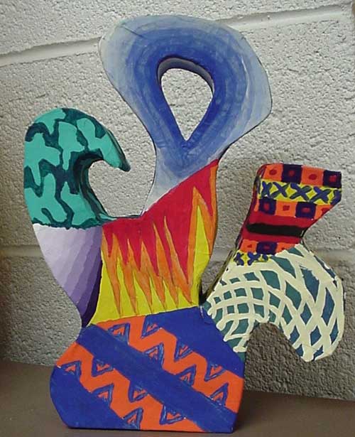 Frank Stella Papermache sculpture