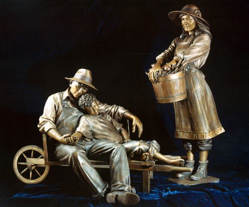 George Lundeen bronze sculpture