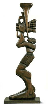 LaVon Williams Carved Wood Sculpture