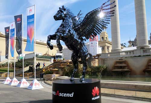 Machine Shop sculpture for Huawei