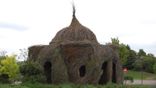 Patrick Dougherty Uff da Palace Environmental Sculpture