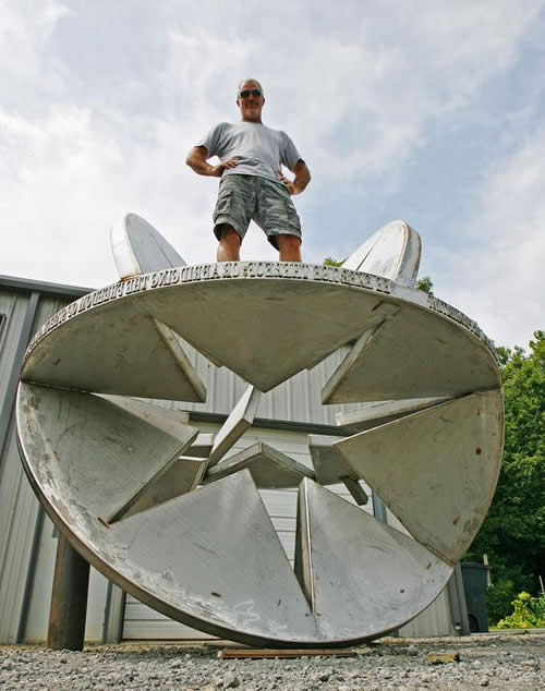 Susan Ewing Sculpture - fabricated by John Bridges