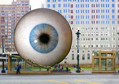 Tony Tasset Eye Sculpture