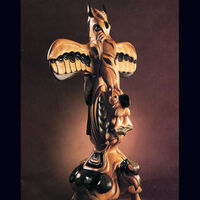 Contemporary Totem by Larry Lefner - search and link Sculpture with SculptSite.com