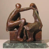 Just talking by Bozena Happach - search and link Sculpture with SculptSite.com