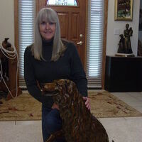 Annie the Railroad Dog by Dawn Weimer - search and link Sculpture with SculptSite.com
