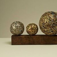 4 Spheres by Leslie Pontz - search and link Sculpture with SculptSite.com