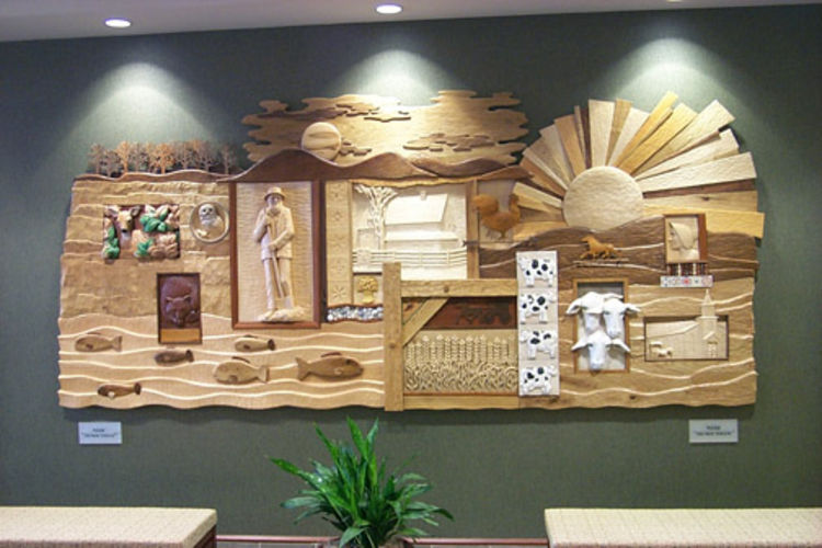 Towamensing Mural by Mark Carroll - search and link Sculpture with SculptSite.com