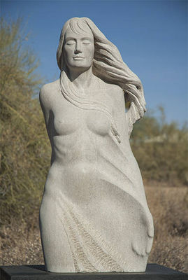 Untitled Limestone Figure by Mark Carroll - search and link Sculpture with SculptSite.com