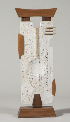 Travertine Composition by Mark Carroll - search and link Sculpture with SculptSite.com