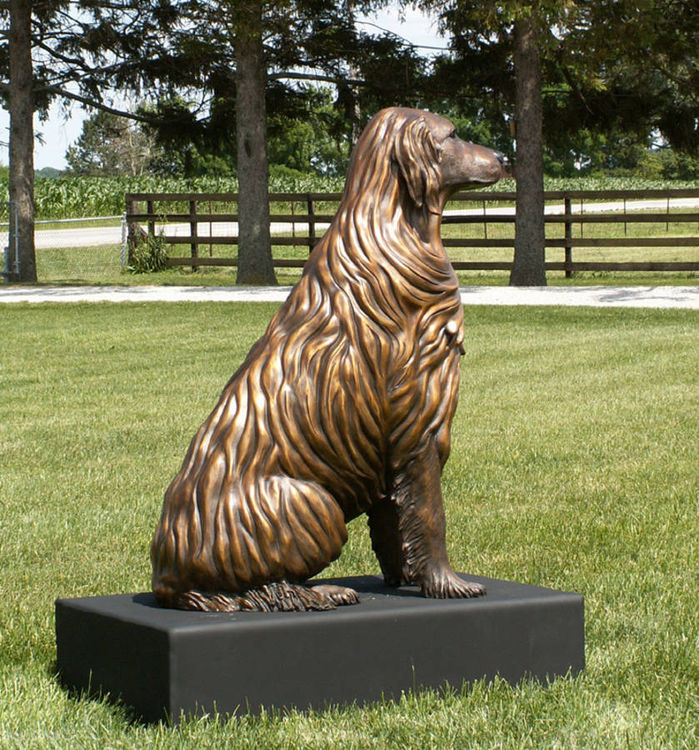 Bo - Golden Retriever Dog by Anita Watts - search and link Sculpture with SculptSite.com