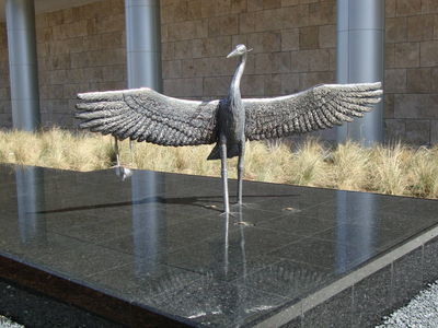 Monuments - Heron Hank by Edd Hayes - search and link Sculpture with SculptSite.com