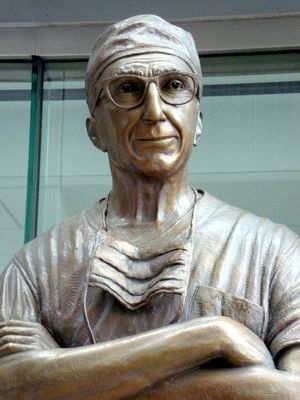 Monuments - Michael E. DeBakey M.D. by Edd Hayes - search and link Sculpture with SculptSite.com