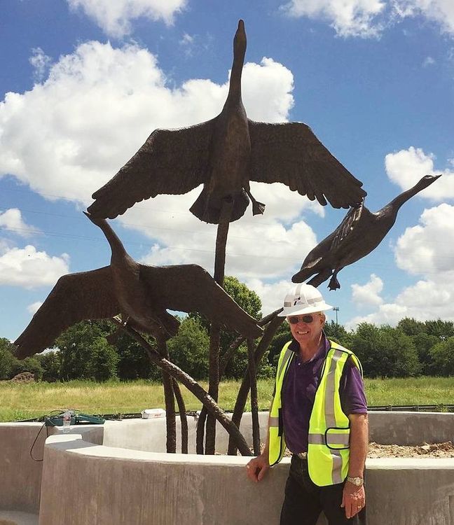 Wildlife Monuments - The Departure by Edd Hayes - search and link Sculpture with SculptSite.com