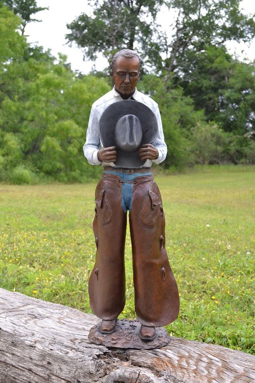 Western - This Cowboy's Prayer by Edd Hayes - search and link Sculpture with SculptSite.com