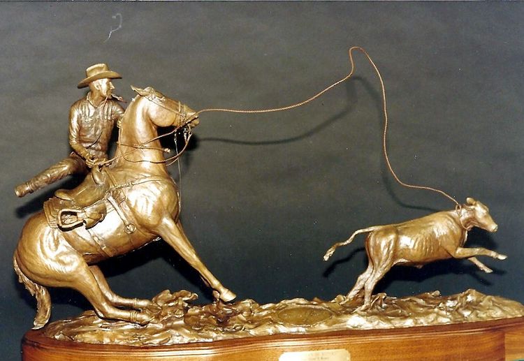 Legends of Rodeo - Dean Oliver, Dean of Ropers by Edd Hayes - search and link Sculpture with SculptSite.com