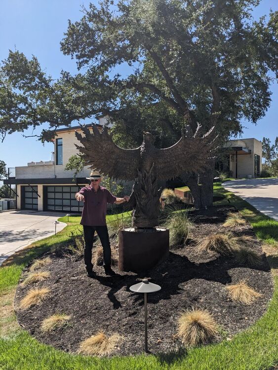 THE PHOENIX by Edd Hayes - search and link Sculpture with SculptSite.com