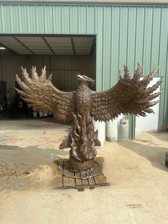 THE PHOENIX by Edd Hayes - search and link Sculpture with SculptSite.com