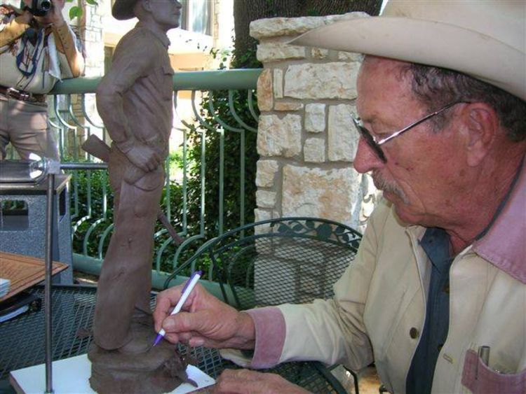 Texas Rangers Legends, Joaquin Jackson by Edd Hayes - search and link Sculpture with SculptSite.com