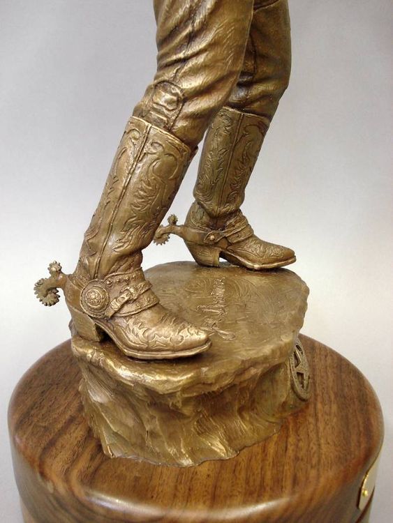 Western - Joe Bowman, The Straight Shooter by Edd Hayes - search and link Sculpture with SculptSite.com