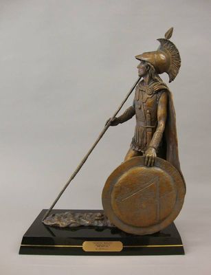 Ancient Warriors - Spartan Hoplite by Edd Hayes - search and link Sculpture with SculptSite.com