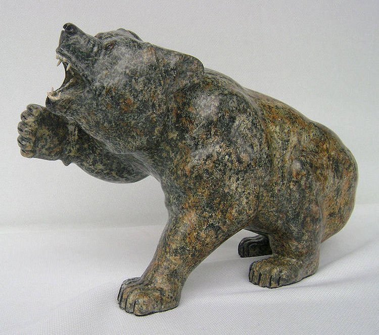 Aggression(Grizzly Bear) by Gerald Sandau - search and link Sculpture with SculptSite.com