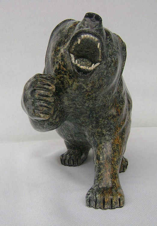 Aggression(Grizzly Bear) by Gerald Sandau - search and link Sculpture with SculptSite.com