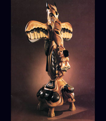 Contemporary Totem by Larry Lefner - search and link Sculpture with SculptSite.com