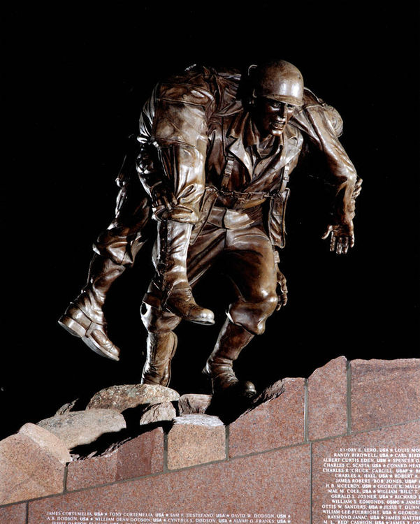 Brazos Valley Veterans Memorial by Robert Eccleston - search and link Sculpture with SculptSite.com