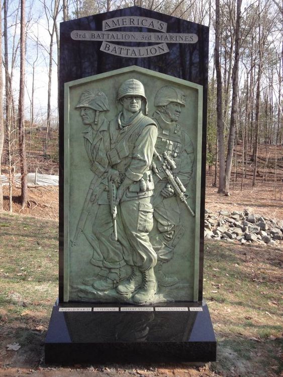 3rd Battalion 3rd Marines Memorial by Robert Eccleston - search and link Sculpture with SculptSite.com