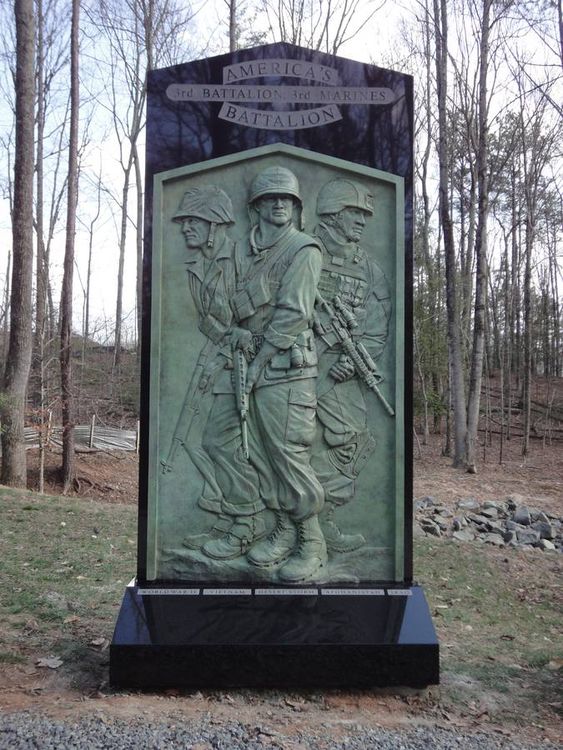 3rd Battalion 3rd Marines Memorial by Robert Eccleston - search and link Sculpture with SculptSite.com