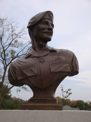 SFC Randall Shughart Memorial Bust by Robert Eccleston - search and link Sculpture with SculptSite.com