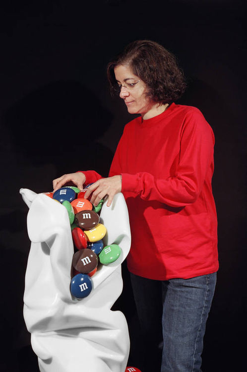 M and M bag 1 by Robin Antar - search and link Sculpture with SculptSite.com