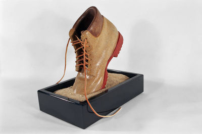 Boot in Motion by Robin Antar - search and link Sculpture with SculptSite.com