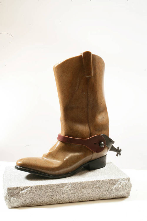 cowboy boot by Robin Antar - search and link Sculpture with SculptSite.com