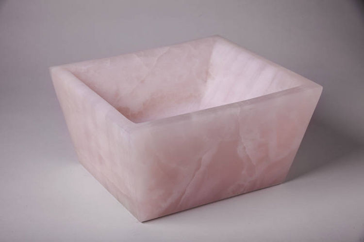 pink onyx bowl by Robin Antar - search and link Sculpture with SculptSite.com