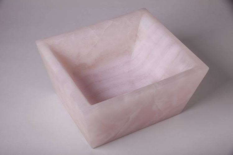 pink onyx bowl by Robin Antar - search and link Sculpture with SculptSite.com