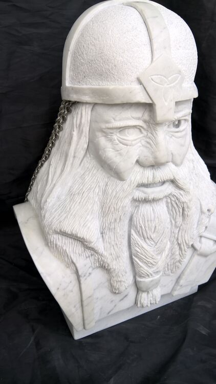 Old Viking - Trust Me by Thomas Boos - search and link Sculpture with SculptSite.com