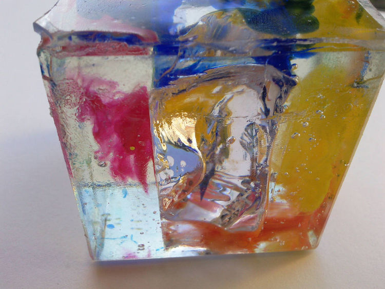 Magic cube 1 ( resin Art ) by Albert Roos - search and link Sculpture with SculptSite.com