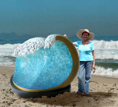 Big Copacabana Wave by Ana Lazovsky - search and link Sculpture with SculptSite.com